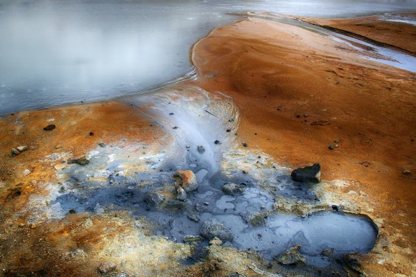 Attivit geotermica. Seltun, Islanda.
