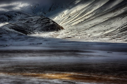 Pian Grande, inverno. Monti Sibillini.
