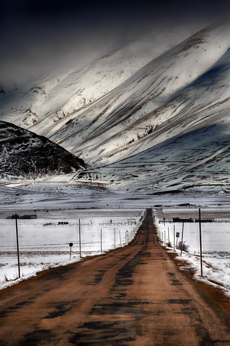  Pian Grande, inverno. Monti Sibillini.