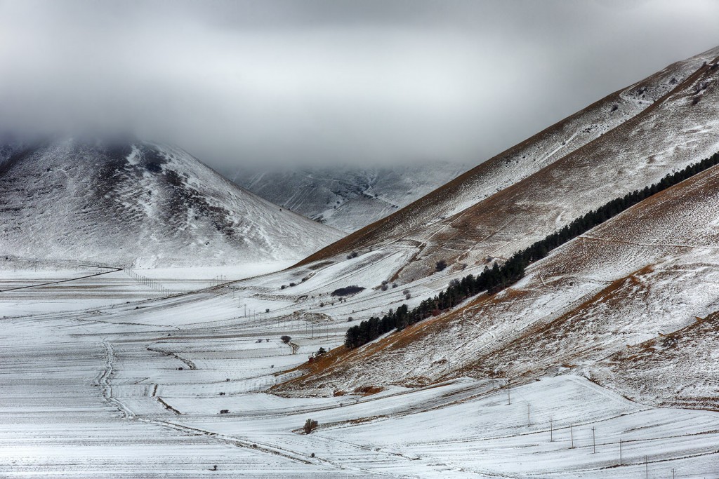  Pian Grande, inverno. Monti Sibillini.