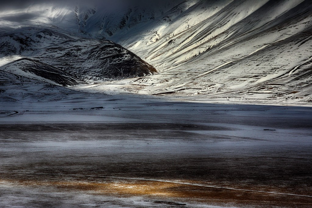  Pian Grande, inverno. Monti Sibillini.