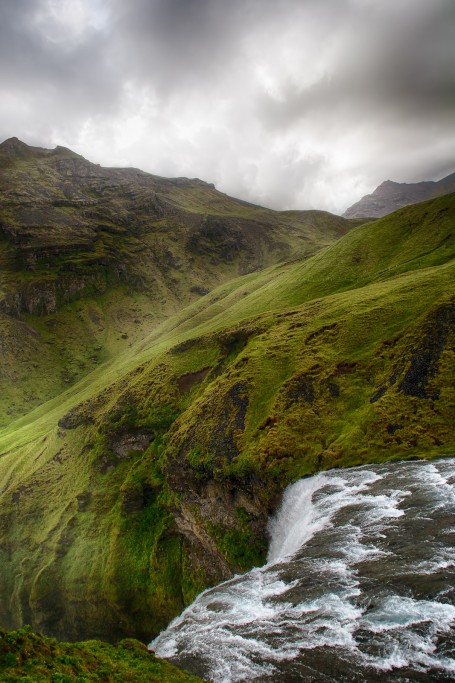  Skogafoss dall'alto.