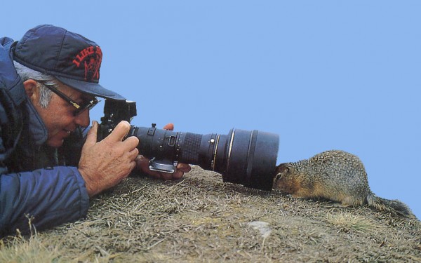 Giuliano Cappelli sulla rivista Oasis, nel 1994. Foto di F. Parducci.